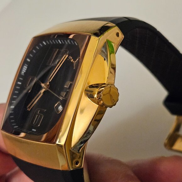 Puma Charger Stainless Steel Rose Gold Watch - Picture 16 of 16